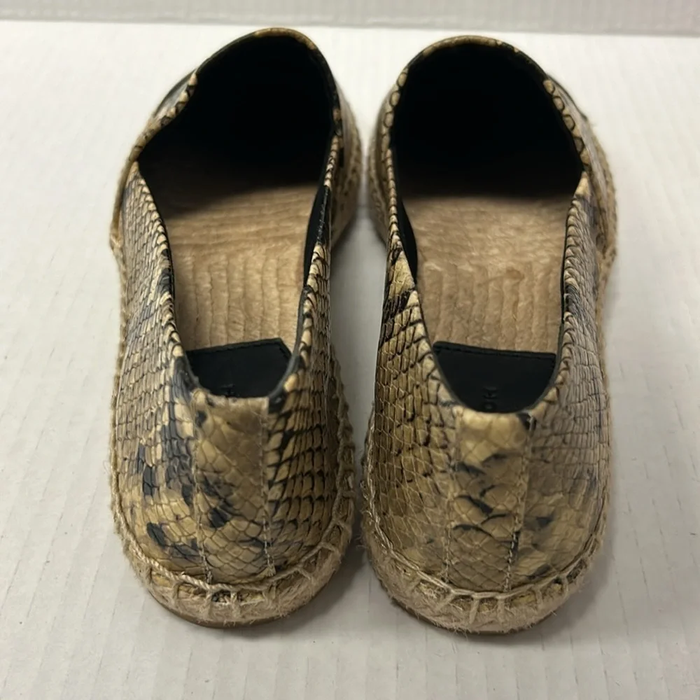Tory Burch snakeskin embossed espadrilles